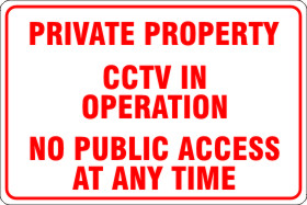 Private Property CCTV in Operation