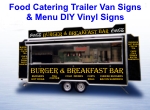 Food Catering Trailer Van Signs & Menus for DIY Vinyl Signs