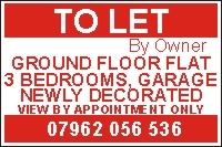 Property To Let Fluted and Vinyl Sign