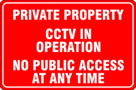 Private Property CCTV in Operation