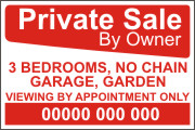 House or Property for Sale By Owner Sign