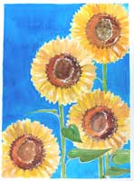 Sunflower Watercolour