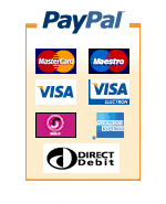 Pay with most major Credit Cards