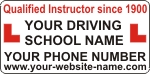 Magentic Driving School Signs to your design
