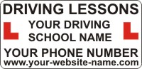 Driving School Magnetic Vehicle Signs