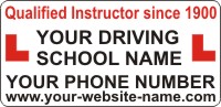 Driving Instructor Magnetic Vehicle Signs