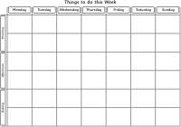 Click on the Image to view a larger image of the fridge magnetic week planner